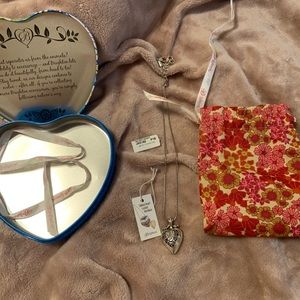 Brighton gilded heart of gold necklace